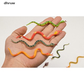 dhruw 12pcs juguete de alta simulación de plástico serpiente modelo divertido miedo serpiente niños broma juguetes cl (1)