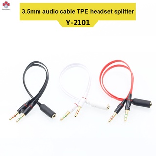 Cable dividido de Audio multimedia mm Dual 2 macho a hembra enchufe Jack estéreo Audio micrófono Y Splitter Cable