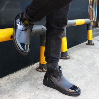 Botas de lluvia impermeables botas de lluvia cortas de los hombres antideslizante resistente al desgaste t: niuzhu.my21.09.01 (3)