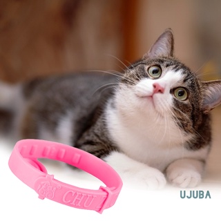 ujuba Pet Collar Adjustable Flea Removal Silicone Mosquito Repellent Necklace for Cats