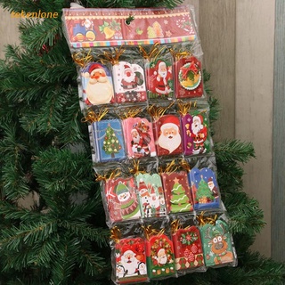teke 1 juego mini tarjetas de felicitación de navidad para árbol de navidad bendición tarjeta de deseo acción de gracias fiesta presente