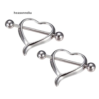 heasonndiu 1 pza/1 par de piercings de acero quirúrgico increíble para pezón/corazón/corazón/barra cl (5)