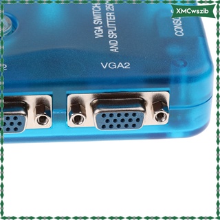 2 In 2 Out VGA Switch Box Support 1920x1440 for PC Host Monitors