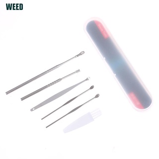 kit de eliminación de cera de oreja herramienta de limpieza cera de cera limpiador removedor de curette cuchara set
