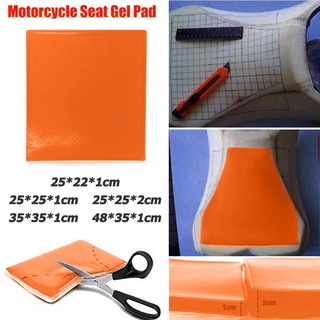 Motorcycle Seat Gel Pad Shock Absorption Mat Comfortable Cushion Orange (1)