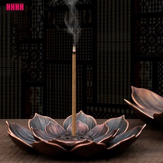 [wyl] quemador de incienso de aleación, soporte para placa quemador de budismo, bobina de loto