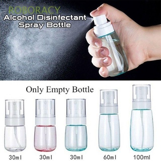 ROBORACY Portátil Perfume Transparente Desinfectante Botella Vacía Spray Botellas De Viaje Recargable Exprimir Contenedores Cosméticos