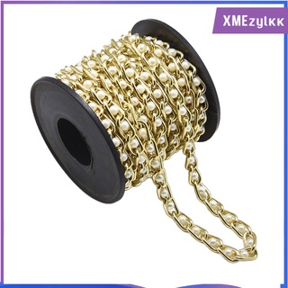 CHARMS cadena de cable de perlas sueltas para hacer joyas de bricolaje, collar de tobillo