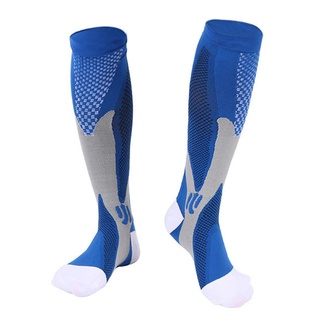elitecycling 2 calcetines de compresión unisex deportes running fútbol elástico calcetines (negro s/m) (7)