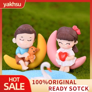 yakhsu 2 piezas Mini muñeca de resina para niños, jardín, bricolaje, Bonsai, adorno miniatura (1)