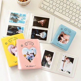 INS 3 Pulgadas Álbum De Fotos Precioso Oso Photocards Colección Libro Titular De La Tarjeta Para Lomo Polaroid Fuji Instax