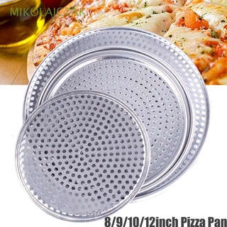 mikolajczak - bandeja perforada para hornear, antiadherente, herramienta de cocina, pizza, cocina, horno crujiente, pizza redonda, con agujeros