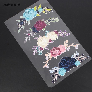 mid Flower Patches Embroidery Stickers DIY T-Shirt Clothing Heat Ironing On Applique