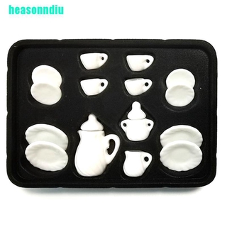 Ho 15 pzas 1:12 pzs juego De tazas De té Miniatura De Porcelana para queja juguetes De cocina (7)