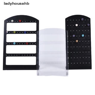 ladyhousehb 24/48/72 agujeros organizador de joyas soporte soporte de plástico pendientes mostrar caso de venta caliente