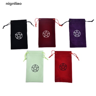 mantel de tarot liao pentagrama con bolsa de terciopelo altar tarot paño pentáculos estera.