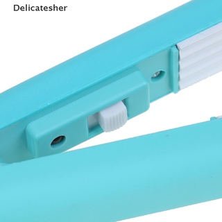 [delicatesher] 1pc mini eléctrico sellador de calor de la máquina selladora de alimentos al vacío sellador bolsa clip caliente (3)