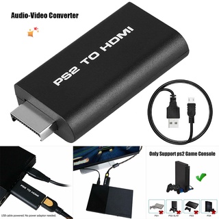 amj para ps2 a hdmi audio video convertidor adaptador portátil av hdmi cable usb 5v entrada