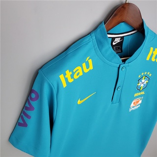 camiseta nacional de brasil 2021 pre-partido de entrenamiento de fútbol (3)