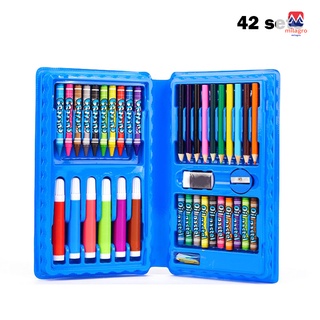juego de lápices de colores no tóxicos de 42/86 unidades, fácil de sostener, bolígrafo de color seguro para niños, niños, niña (8)