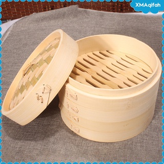 6\\\" Kitchen Bamboo Steamer Basket Cooker for Cooking Rice Dumplings Snacks