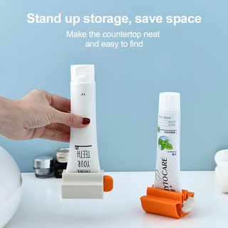 [en stock!] clip de pasta de dientes limpiador facial prensa artefacto pasta de dientes exprimir manual -e-house