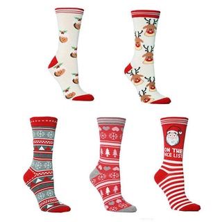 Calcetines largos De navidad unisex/calcetines divertidos/adornos divertidos/año nuevo Para fiesta/algodón