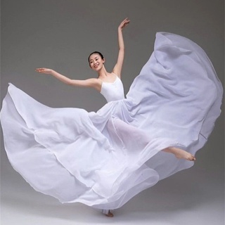 Clásico danza rendimiento ropa de las mujeres cuadrada danza falda Ballet práctica falda larga foto arte