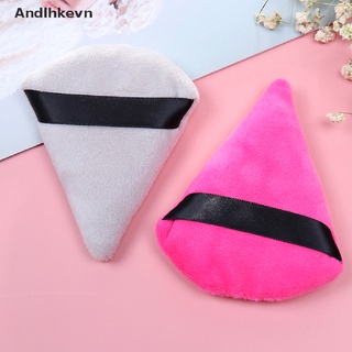 [andl] triángulo de terciopelo cosmético puff mini esponja de belleza húmedo base maquillaje hojaldre herramienta c615