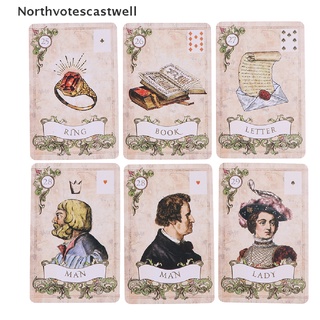 [Northvotescastwell] Old Style Lenormand Oracle Card Tarot Card Party Prophecy Divination Board Game NOT