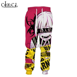 cloocl anime my hero academia ahegao toga himiko cool hiphop pantalones de impresión 3d hombres mujeres pantalones de jogger