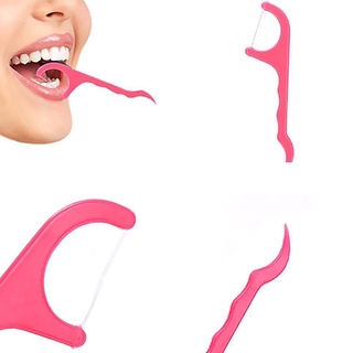 diancun.cl 25-250Pcs Hilo Dental Flosser Pick Dientes Palillos Cuidado Oral Limpieza De