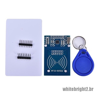 <White> RFID-RC522 NFC RF IC Sensor de tarjeta Arduino módulo con 2 etiquetas MFRC522 DC 3.3V Set