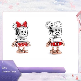 Pandora Disney 925 PLA Escuchar A Adele Con Mickey Minnie mouse robot charm