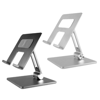 Tablet Stand Foldable Tablet Holder Aluminum Desktop Stand Dual adjustable Angle 180° Non-slip for iPad Mini / iPad Air