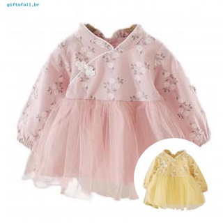 Gf Vestido De Princesa Estilo chino Estilo chino moda Para bebé/niña/Primavera/otoño