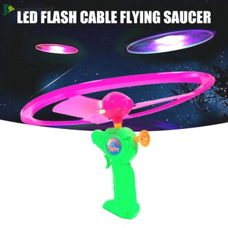 [srf] divertido juguete volador giratorio led procesamiento de luz flash juguete volador para niños juego al aire libre