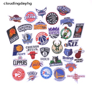 cloudingdayhg 30pcs impermeable baloncesto club logotipo pegatinas portátil monopatín teléfono adhesivo juguete productos populares