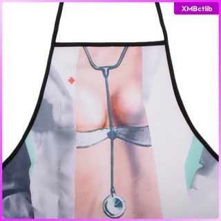 Novelty Funny Cooking BBQ Kitchen Apron Doctor Dress Up Apron Men Women Gift