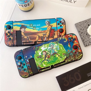 Nintend Switc Soft TPU Cover Casing Cute Cartoon R-ick and Mo-rty Game Console Handle Protector Case