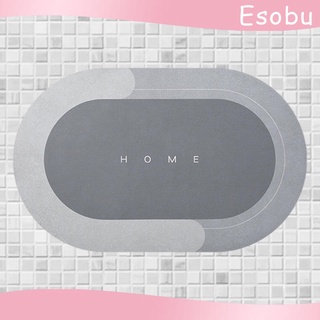 [esobu] Alfombra suave Para puerta/antideslizante De secado rápido Para baño/Tapete