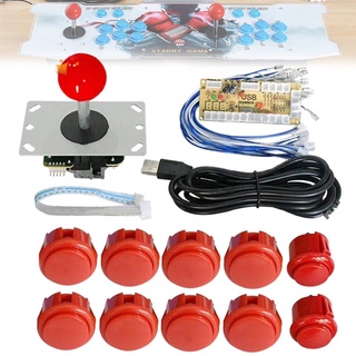 amj arcade botones juego usb codificador pc joystick controlador diy kit para mame jamma juegos