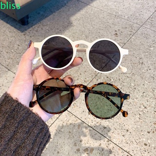 Bliss Vintage al aire libre gafas de sol estilo pequeño marco redondo gafas de sol mujeres moda tendencia calle tiro UV400 protección Retro señoras gafas de conducción