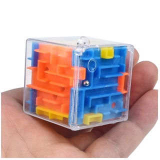 3D rubik cubo giratorio bola laberinto para niños descompresión para niños regalos juguetes educativos