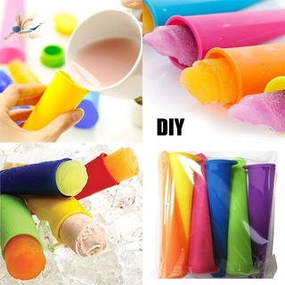 CLYSMABLE Safe Silicone Popsicle Mold Kids Popsicle Mould Ice Pop Molds Free Freezer Ice Lolly Food Maker DIY Frozen Mould Tools for Women Men Ice Cream Moulds
