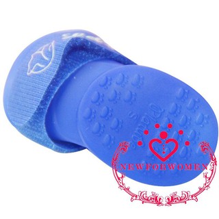 Wow-4 pzas botas protectoras para lluvia/gato/perro/botas impermeables para cachorro/mascotas (5)