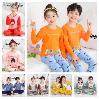 Pijamas De algodón unisex De Manga larga De 100-160cm para niños