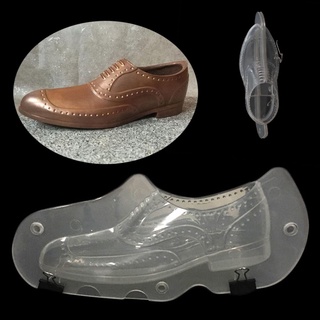 3D Men's Shoes Shape Polycarbonate Jelly Plastic Chocolate Mold Candy Ice Mould ☆dstoolsVipmall