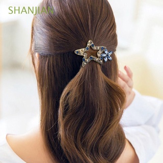 Shanjian Clips laterales accesorios de pelo hueco para niñas estrella mujeres Clips de pelo estilo coreano pasadores/Multicolor