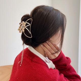 aobuqu clips de pelo hueco mariposa headwear estilo chino niñas borlas horquillas para boda fiesta